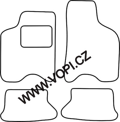 Textil-Autoteppiche Seat Arosa 1997 - 2004 Perfectfit (4206)